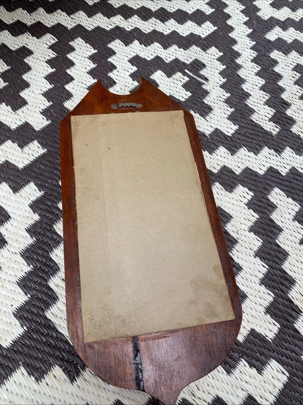 Unmarked brown wooden